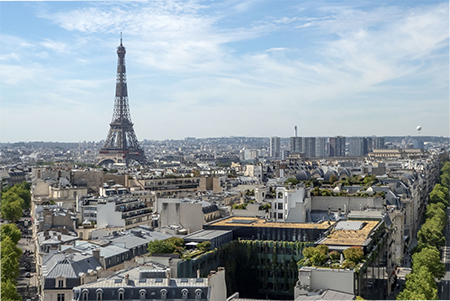 Eiffel Tower Viewed from the Arc de Triomphe